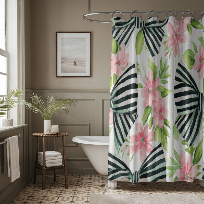 Rideau de douche 1 pièce, H 74 po x l 71 po