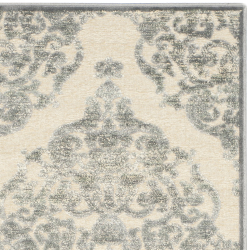 Paradise Grey/Multi Viscose Chenille Silk Rectangular Rug