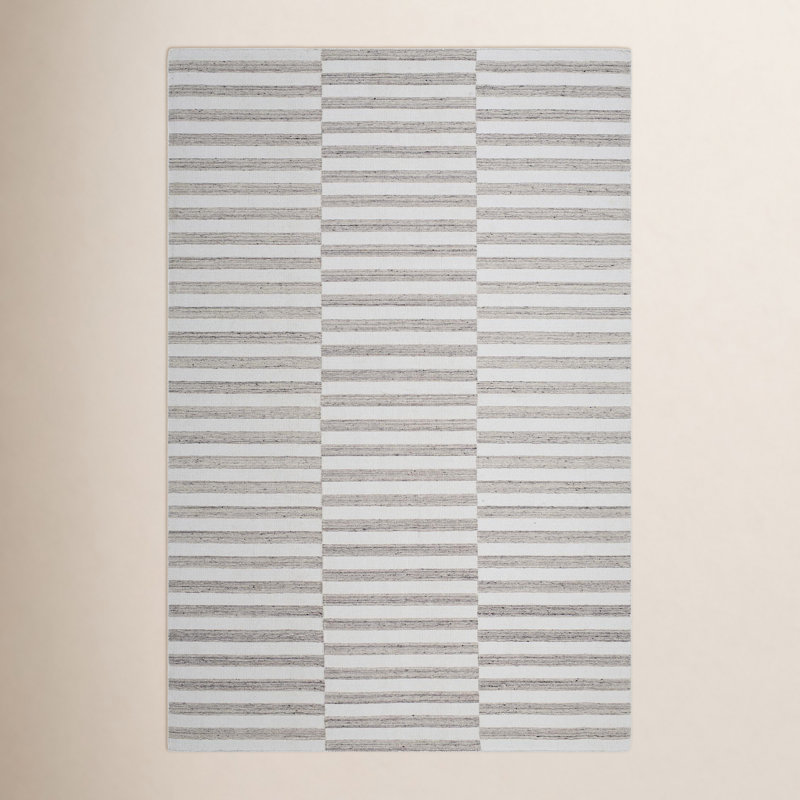 Ernie Hand-Woven Striped Rug, Runner 2'6" x 8'