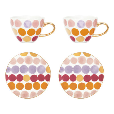 Cappuccino/thé du matin et assiette