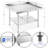Stainless Steel Grill Table & Equipment Stand with Undershelf-60817126