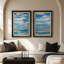 «Neutral Brushstroke Texture Abstract», ensemble de 2 reproductions d'art mural encadrées de qualité supérieure sur papier 26 po x 36 po-121103472