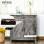 Buffet de 32 po avec porte de grange de style buffet. Gris délavé pour la cuisine, le salon, le vestibule. Offre beaucoup de rangement et une tablette réglable. Buffet décoratif, porte de style. Armoire