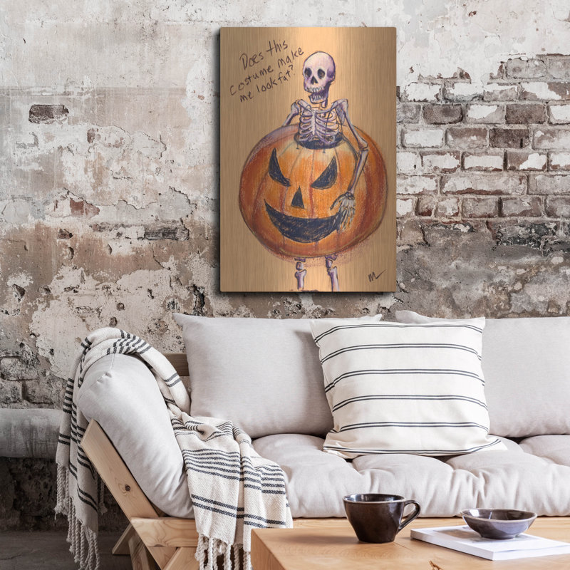 "Est-ce que ce costume me fait paraître gros?" Par Marie Marfia Fine Art, H 36 po x l 24 po