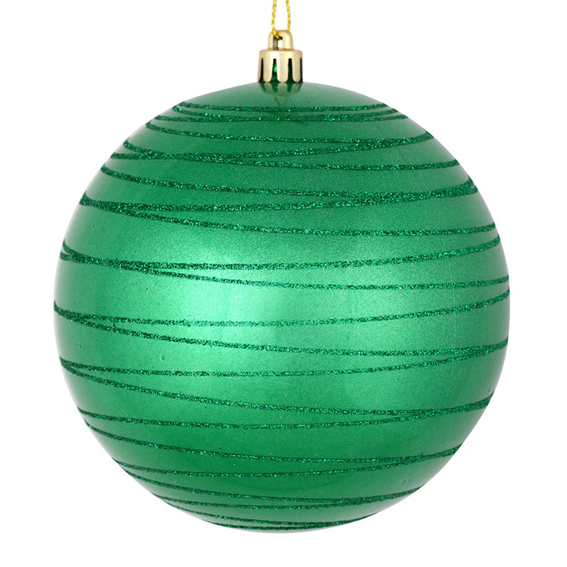 Candy Finish Ball Ornament, Seafoam