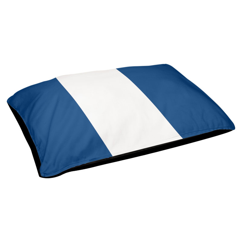 New York Bronx Pet Bed, Large (40" L x 50" W), Tampa Bay Blue/White