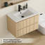 Ensemble de meuble-lavabo mural 30 po avec lavabo, robinet et bonde, meuble flottant Air Tune-25714900