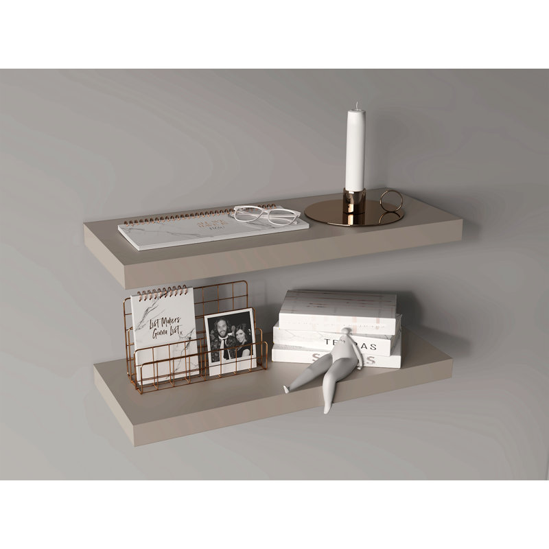 Tablettes flottantes H 1,50 po, 2 tablettes