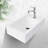Wenty 10'' White Ceramic Rectangular Bathroom Sink
