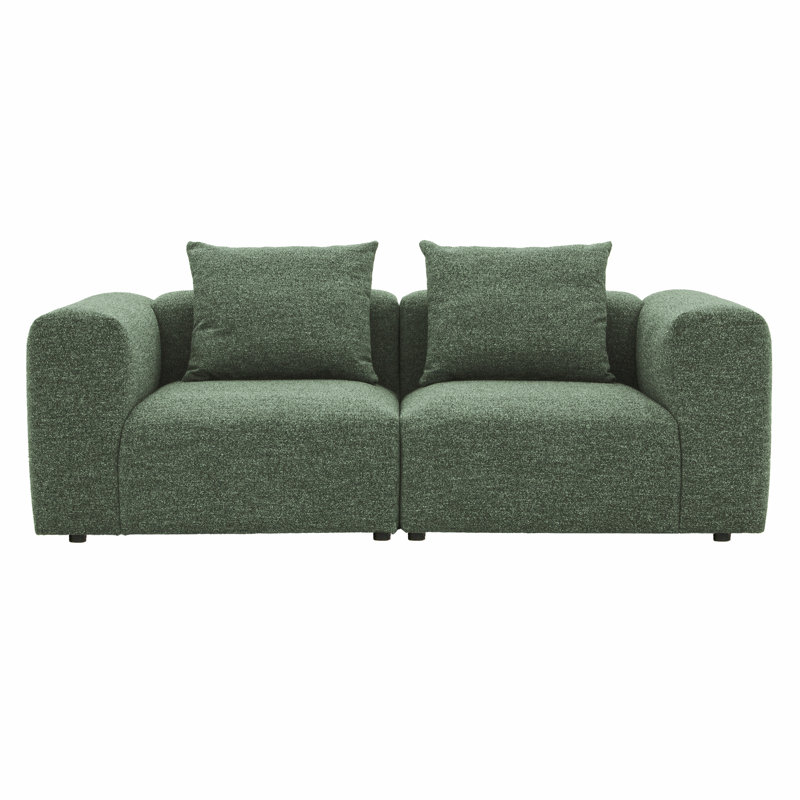 2 Seater Sofa & Chaise, Dark Green