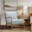Novak Mid-Century Armchair with Solid Wood Frame & Spring Cushion-98146549
