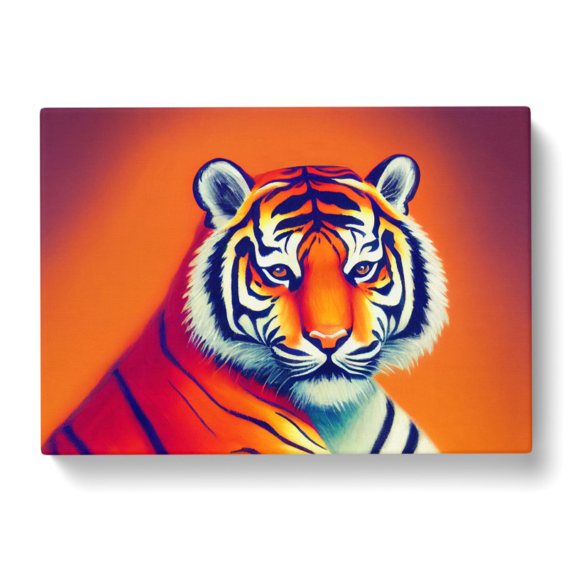 Cosmopolitan Tiger - Wrapped Canvas, 40cm H x 60cm W x 3cm D