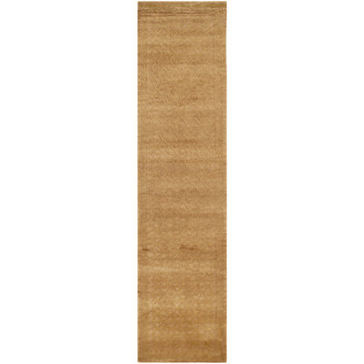 Candler Southwestern Hand-Knotted Wool/Silk Gold Area Rug