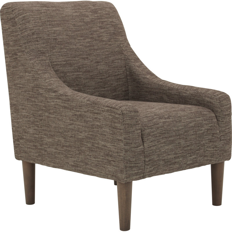 Shea Fabric Upholstered Armchair, Hampden Mocha Polyester Blend