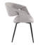 Chaises rembourrées Clarissa avec pieds fuselés en métal-1947530943-1967551342