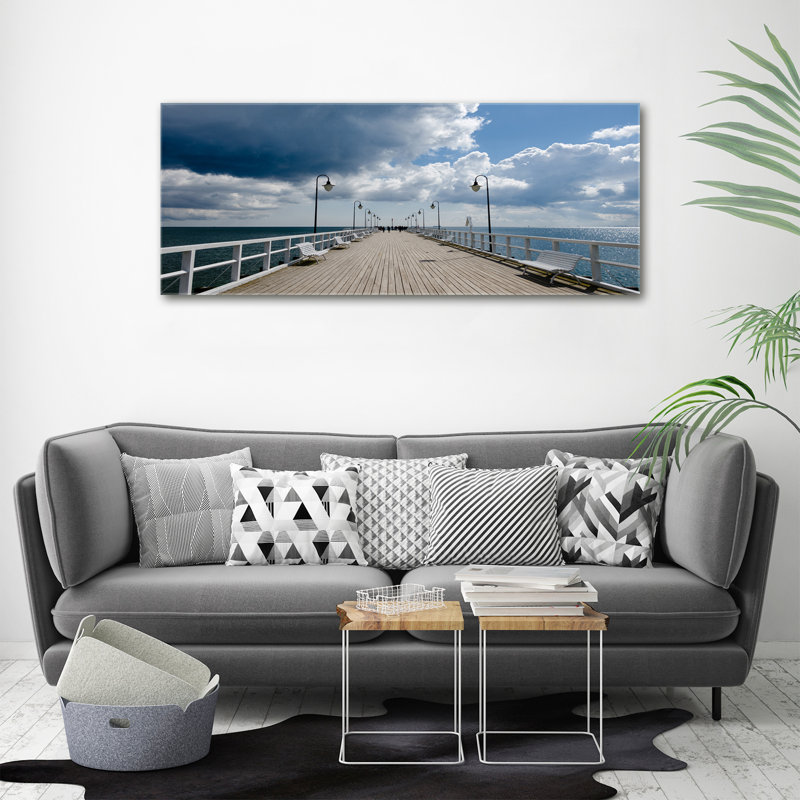 Pier In Orlowo - No Frame Print on Canvas