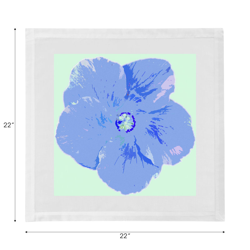 Hibiscus Cotton Sateen Dinner Napkins, Clematis