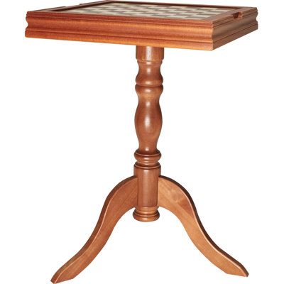 VEVOR 18 L Solid Wood Chess and Checkers Game Table with Chairs