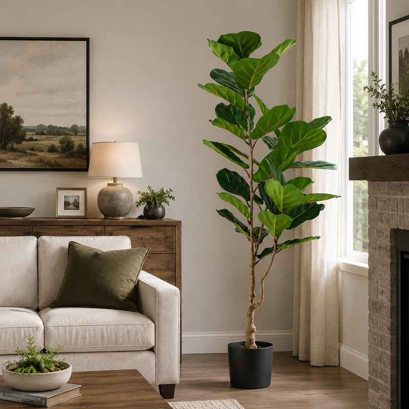 Axel 59 " H Faux Tree Iron