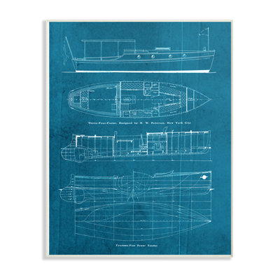 " Informational Boat Blueprint "