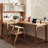 Burlywood L-Shaped Solid Wood desk-936296220-939231285
