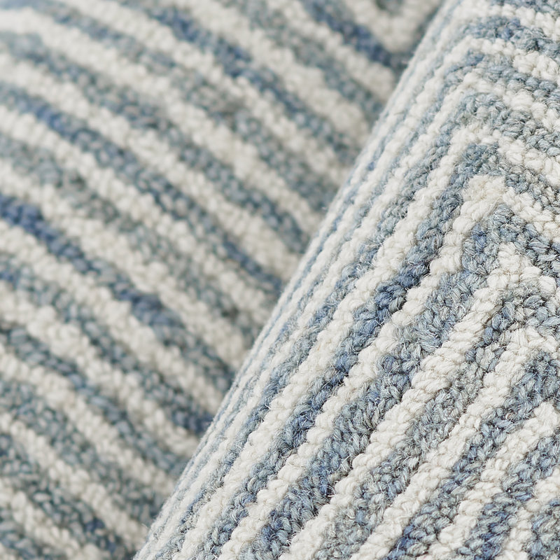 Wheaton Hand Tufted Wool Chevron Area Rug, Rectangle 8' x 10'