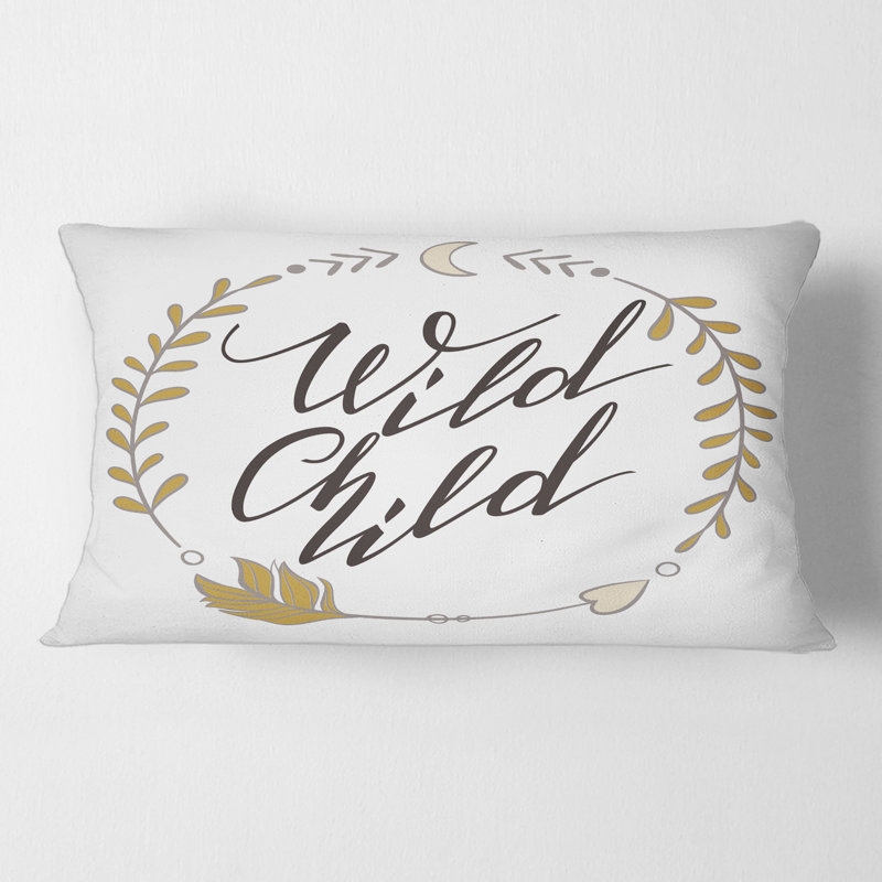Wild Child - Coussin traditionnel imprimé