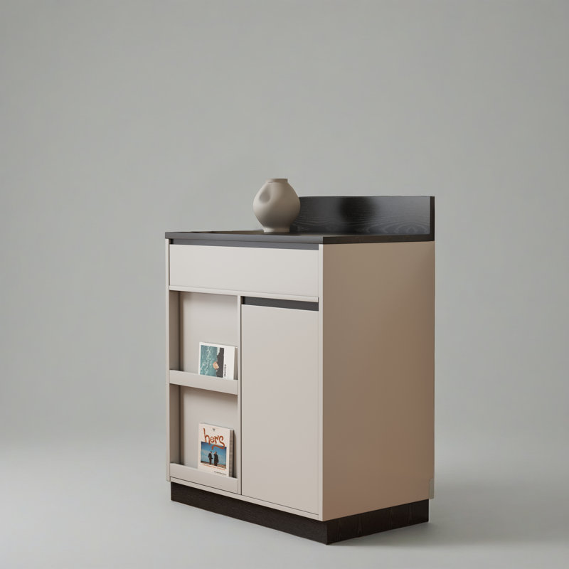 Armoire de rangement moderne à 3 tiroirs 31,49 po