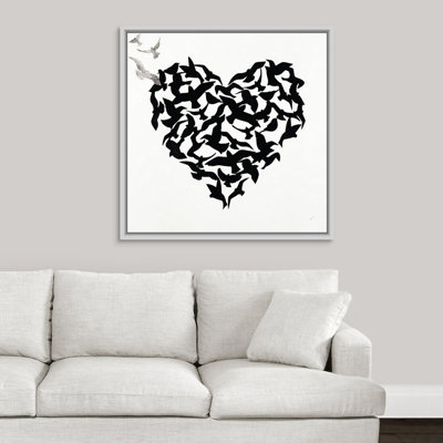 «Hearts in Flight IV», impression sur toile