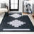 Linfert Geometric Medallion Machine-Washable Navy/Light Gray Rug-893749940