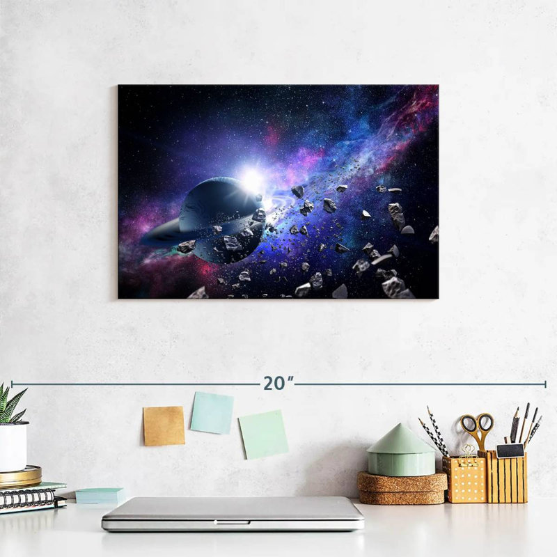 Oberle Asteroids In Space, 8" H x 12" W