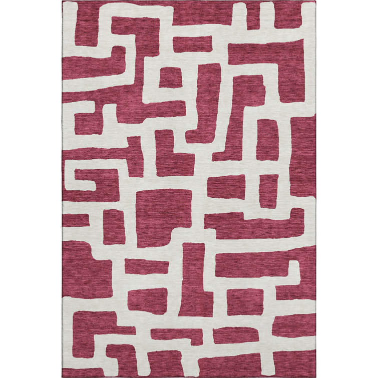 Premium Machine Washable Prisco Garnet Rug
