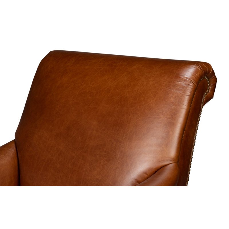 Gaston Leather Club Chair