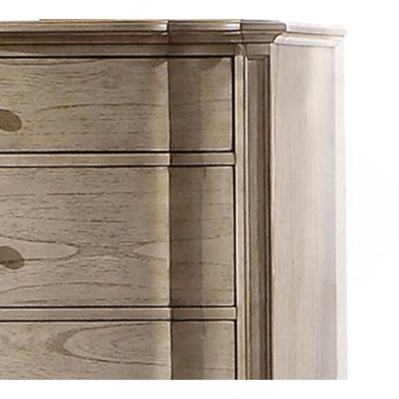 Commode antique à finition taupe
