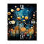 Jackaline - Horloge murale moderne abstraite-893369510