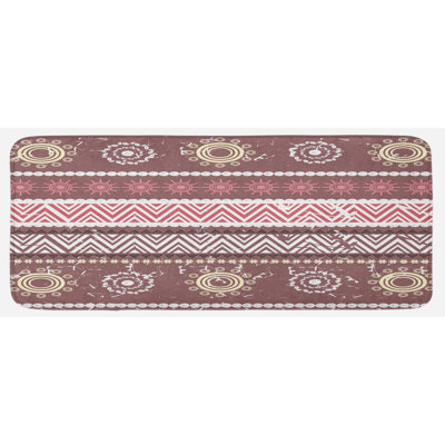Global Inspired Solid Color Polyester Kitchen Mat