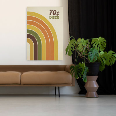 Groovy 70S Disco Abstract Classic Retro Landscape Nature Wall Art
