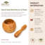 Ensemble de mortier et pilon en bois Rainforest Bowls