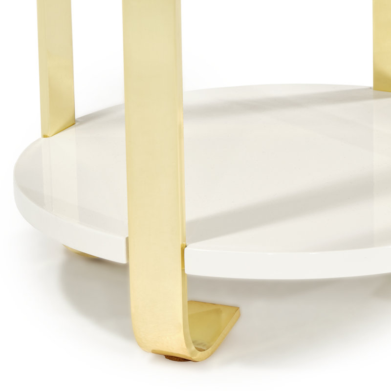 Table de bout ronde Ariana, H 22 po x l 16 po x P 16 po