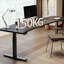 Bureau debout en bois manufacturé noir Free Form-1064910720