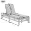 Chaise longue d'extérieur réglable en bois d'acacia à 5 positions avec coussins épais, fauteuil inclinable pour piscine ou balcon-1069668947