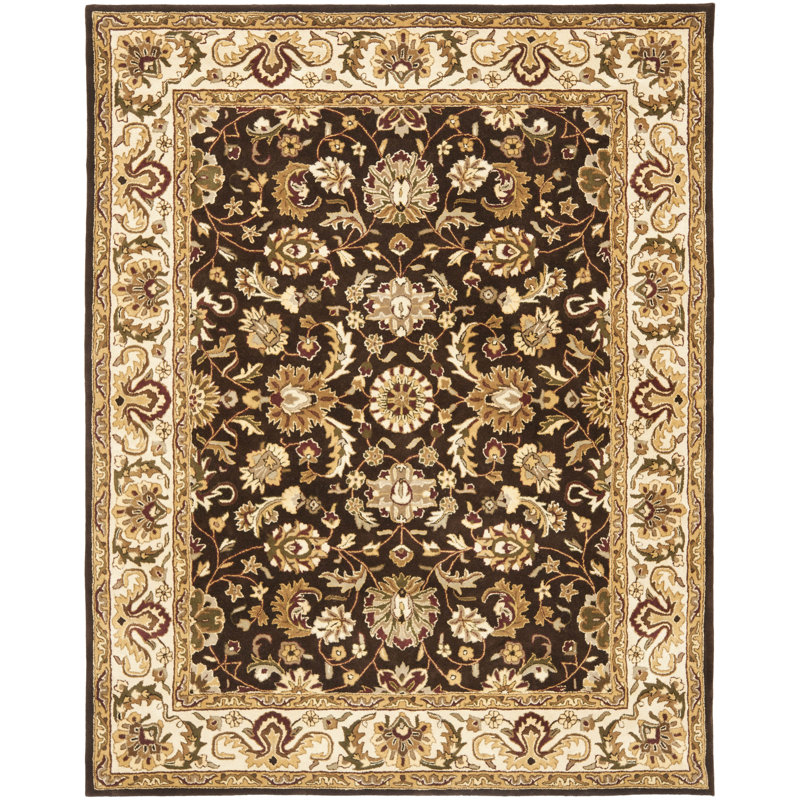 Tapis oriental en laine noué à la main Santoro, Rectangle de 5 pi x 8 pi