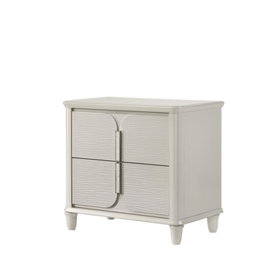 Laveda Pearl White Finish Nightstand