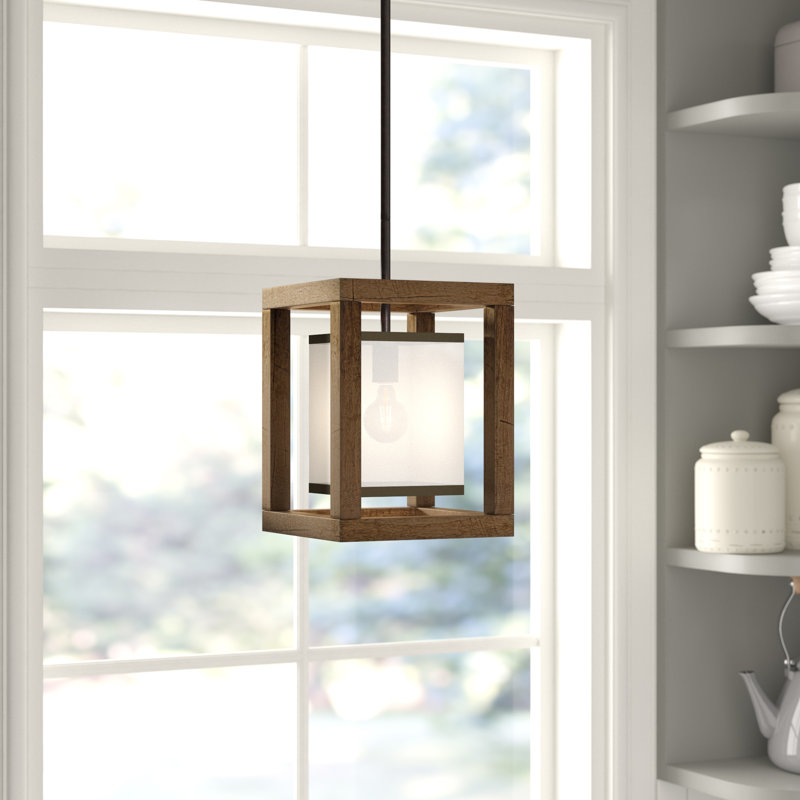 Luminaire suspendu carré à 1 lumière Jaiceyon
