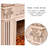 White Solid Wood Freestanding Fireplace