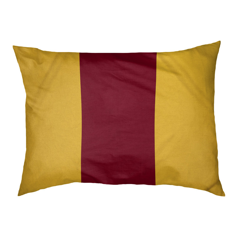 Coussin Ohio Football, Moyen (l 28 po x P 18 po x H 6 po), Jaune / marron / jaune