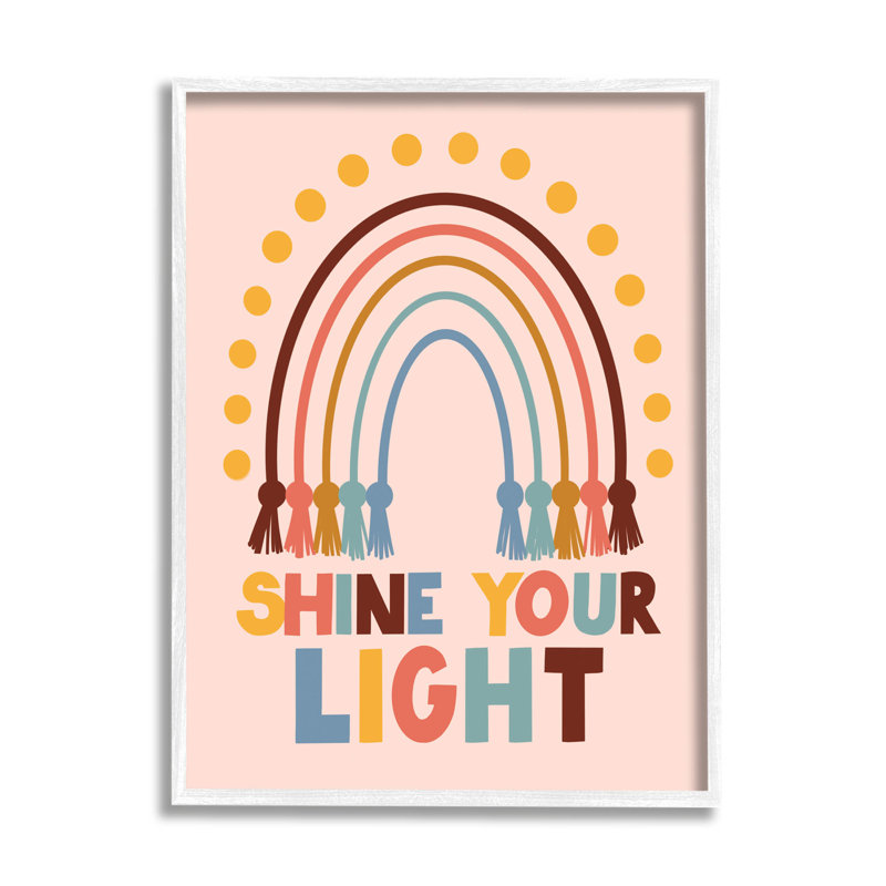 Shine Your Light Hanukkah at-160, H 14 po x l 11 po x P 1,5 po, Giclée encadrée blanc bord de mer