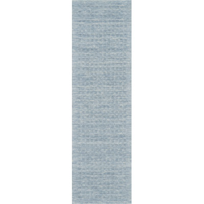 Tapis bleu fait à la main Ardell