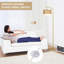 Lampe moderne sur pied en métal avec abat-jour en métal doré moderne