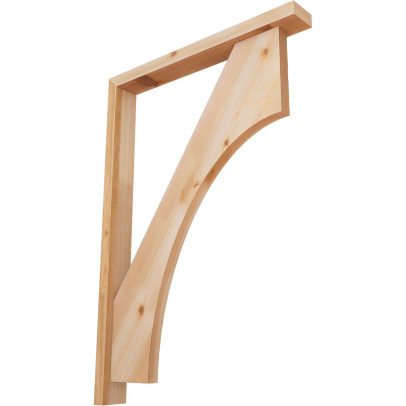Support Westlake Block avec support décalé, 40 x 28, Cèdre rouge occidental de l 3 1/2 po (lisse)